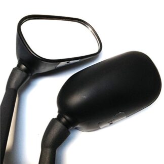 SMT-Black Rearview Racing Mirrors Compatible With 2007-2013 Yamaha FZ1 FAZER 07 08 09 10 12 13 [B00RY9WVQG]