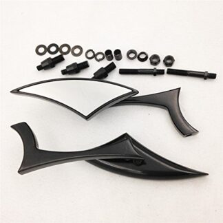 SMT-Black Spear Blade Mini Mirrors Compatible With Kawasaki Vulcan Vn 750 800 900 1500 1600 [B00RW3OZLS]
