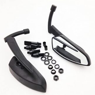 SMT-Black Spear Blade Mirrors Compatible With Harley Davidson Sportster Dyna Softail [B00RW3I078]