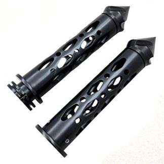 SMT-CNC 7/8''spike bar ends Grips Compatible With Suzuki GSXR Hayabusa Yamaha FZR YZF 600 R1 R6 Motorcycle [B012HTOFI4]