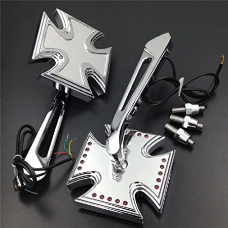 SMT-Chrome Custom LED turn siganl integrated mirror Compatible With Harley Electra Sportster [B00RW78EC0]