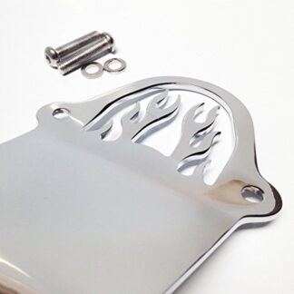 SMT-Chrome Flame Drive Shaft Cover Guards Compatible With Yamaha V-Star 650 1100 Classic Custom [B00RURBB0O]