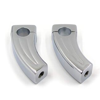 SMT-Chrome Handlebar Pullback Risers Compatible With Kawasaki Vulcan 800 900 1500 1600 1700 2000 Classic 1'' [B00RUDZJNI]