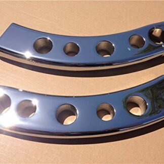 SMT-Chrome Handlebar Pullback Risers Compatible With Suzuki Boulevard Intruder Volusia Yamaha V-Star Vmax 1'' [B00RUDZKRI]