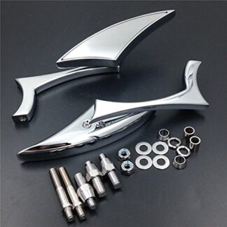 SMT-Chrome Spear Blade Mini mirrors Compatible With Vulcan VN 750 800 900 1500 1600 [B00RW3PIFK]
