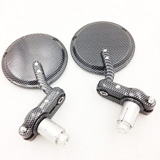 SMT-Compatible With Aprilia Vespa Kymco Piaagio AGUSTA KTM BMW carbon Fiber 7/8'' inch Bar End Mirrors [B00RUE2WOG]