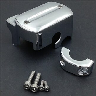 SMT-Front Brake Fluid Master Cylinder Cover Compatible With Yamaha V-Star 650 950 1100 1300 CHROME [B00RUEAQCQ]