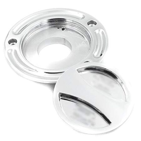 SMT-Gas Cap Fueltank Compatible With Suzuki Gsx-R 600/750 1000 Gsx Hayabusa 1300R Sv 650S Chrome [B00RNIXB5I]