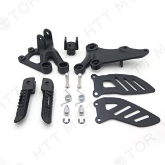 SMT MOTO- Black Front Rider Foot Pegs Bracket Fit For Suzuki Gsxr600 Gsxr750 2006-2010