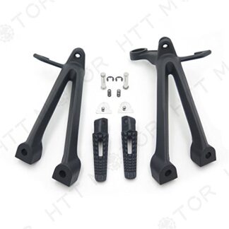 SMT MOTO- Black Rear Passenge Foot Pegs Bracket Fit For Suzuki Gsx-R Gsxr600 750 2008-2010
