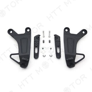 SMT MOTO- Black Rear Passenger Foot Pegs Bracket Fit For Honda Cbr600Rr Cbr Rr 2003 2004