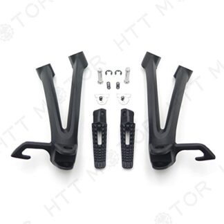 SMT MOTO- Black Rear Passenger Foot Pegs Bracket Fit for Suzuki Gsxr600 Gsxr750 2006 2007
