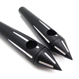 SMT MOTO- Motor 1'' SPIKE CUSTOM 8" RISE BLACK BILLET HANDLEBAR RISERS FOR YAMAHA SUZUKI KAWASAKI HONDA HARLEY