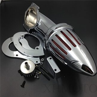 SMT MOTO- Motor Bullet Air Cleaner Kits Filter For Honda Shadow 600 Vlx600 1999-2012 Chrome
