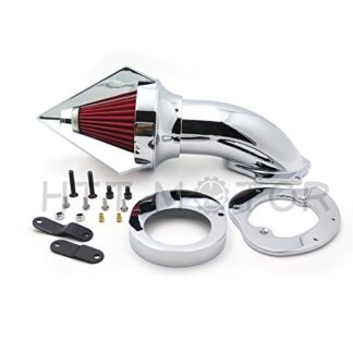 SMT MOTO- Motor Triangle Air Cleaner Kits intake filter Yamaha Vstar V-Star 650 all year 1986-2012 CHROME