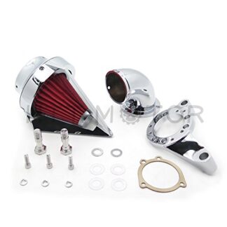 SMT MOTO- Motor Triangle Spike Air Cleaner Intake Kits For Harley Cv Carburetor Delphi V-Twin Chrome
