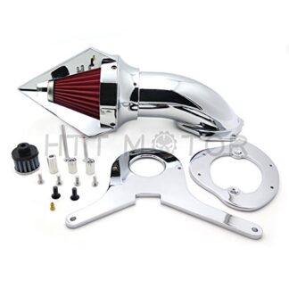 SMT MOTO- Motor Triangle Spike Air Cleaner Kits Filter For Honda Aero 750 Vt750 Intake 1986-2012 Chrome