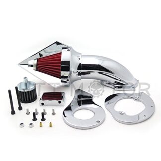 SMT MOTO- Motor Triangle Spike Air Cleaner Kits Filter For Honda Shadow 600 Vlx600 1999-2012 Chrome