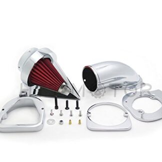 SMT MOTO- Motor Triangle Spike Air Cleaner Kits Intake Filter For Honda Spirit Ace 750 1998-2013 Chrome