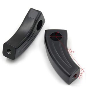 SMT MOTO- Motorcycle Black Handlebar Pullback Risers For Honda Shadow VT750 1100 VTX 1300 GL1800 Aero Spirit