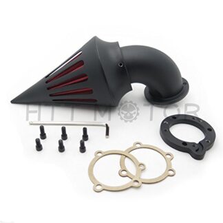SMT MOTO- Motorcycle Spike Air Cleaner Filter Kits For Harley S&S Custom Cv Evo Xl Sportster Black