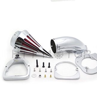SMT MOTO- Motorcycle Spike Air Cleaner Kits Intake Filter For Honda Spirit Ace 750 1998-2013 Chrome