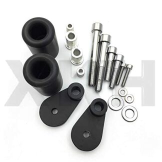 SMT-No Cut Frame Slider Crash Protector Compatible With 2006 2007 Honda CBR 1000RR 1000 RR Black [B00RUDYU8I]