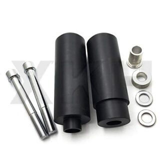 SMT-No Cut Frame Slider Crash Protector Compatible With 2006-2011 Yamaha FJR1300 FJR 1300 Black [B00V2ZE9XQ]