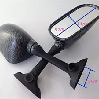 SMT-OEM Style Racing Mirrors Compatible With Suzuki Gsxr 1000 600 750 Sv 650 Sv1000 Carbon [B00RUEOWW6]