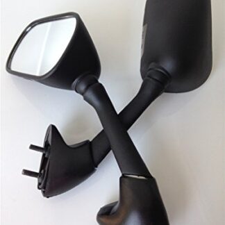 SMT-OEM Style Rear Side Mirrors Compatible With 2004 2005 2006 Yamaha R1 Yzf-R1 Black [B00RUEHQWY]
