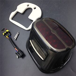SMT-RED Tail Brake Lights Compatible With Harley Dyna Sportster 1999-2008 Touring models SMOKE [B00V2ZM9YW]
