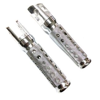 SMT- Silver Foot Peg Compatible With F2 F3 F4 F4i CBR600 900 929 954 1000 RR VFR750F CB1000 [B00RURB2AS]