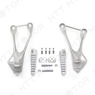 SMT- Silver Rear Passenger Foot Peg Bracket Compatible With Kawasaki Zx6R 2005 2006 2007 2008 [B00RUDXLXI]