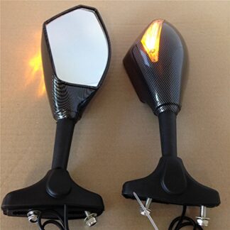 SMT-Turn Signal Mirrors Compatible With Suzuki Gsxr Hayabusa Sv650S Katana Rf600R Carbon+Cl [B00RUEH6Z6]