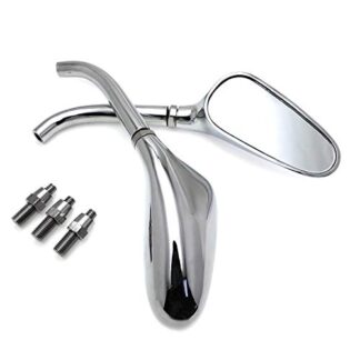 SMT-Universal Mini Small Golf Club Mirrors Compatible With Harley Yamaha Chrome [B00RNIR60Y]
