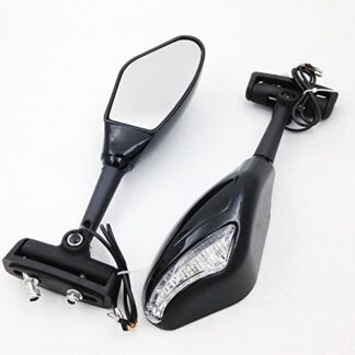 SMT-Yellow LED lights Mirror Compatible With Yamaha FZR YZF 600 750 R6 FJR1300 Ninja ZX6RR NEW [B00RW3J7GG]