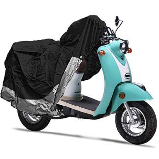 SUPERIOR TRAVEL DUST MOTORCYCLE SCOOTER MOPED COVER COVERS : FITS UP TO LENGTH 80" - ALL SCOOTER AND MOPEDS - YAMAHA, HONDA, SUZUKI, KAWASAKI, DUCATI, BMW, APRILIA, TRIUMPH, BUELL, CAFE RACER SPORT MOTORCYCLE COVERS