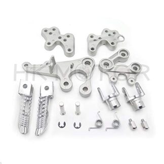 Silver Front Rider Foot Pegs Bracket Fit For Suzuki Gsxr1000 2005 2006 2007 2008