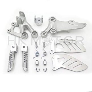Silver Front Rider Foot Pegs Bracket fit For Suzuki GSXR600 GSXR750 2006-2010