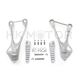 Silver Rear Passenger Foot Peg Bracket Fit For Kawasaki Zx6R 2005 2006 2007 2008