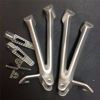 Silver Rear Passenger Foot Pegs Bracket Fit For Suzuki Gsxr600 Gsxr750 2006 2007