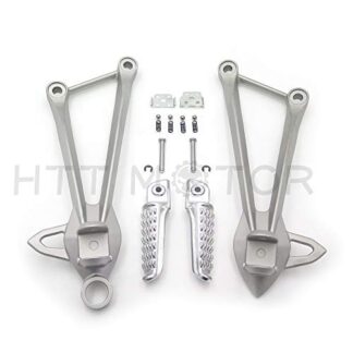 Silver Rear Passenger Foot Pegs Bracket For Kawasaki Zx10R Zx-10R 2008 2009 2010