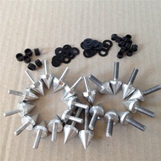 Silver Spike Fairing Bolts Kit For 2003-2006 Kawasaki Ninja ZX6R ZX 636 ZX6RR