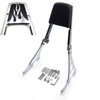 Skull Backrest Sissy Bar For Harley Sportster Xl883C Xl1200R C S Xlh883 Xlh1200 by TTMT