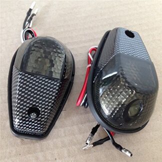 Smoke Flush Mount Motorcycle Turn Signals Blinker Light For Universal Sportbikes