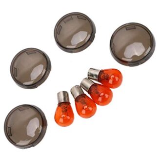 Smoke Turn Signal Lens Cover For 2000-2013 Harley Davidson Softail Dyna Glide Sportster