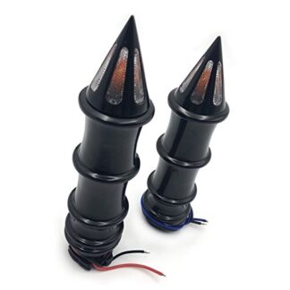 Spike Grip For Turn Signal For Kawasaki Vulcan 500 800 900 1500 1600 2000 Black