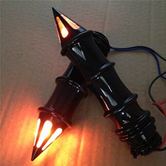 Spike Grips For Turn Signal Suzuki Boulevard Yamaha V-Star Road Star Royal Black