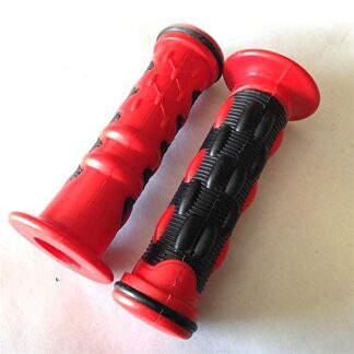 Sport Bike Dirt Bike Motorcycle Comfort Gel Style Grips Compatible with RED MOTORCYCLE APRILLA DUCATI TRIUMPH HONDA YAMAHA KAWASAKI SUZUKI Polaris Suzuki Dirt Bike Offroad KTM DIRT BIKE(7/8" both)
