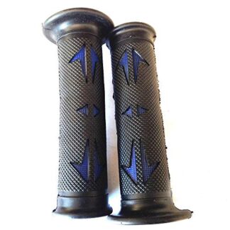 Sport Bike Dirt Bike Motorcycle H Grips BLUE Compatible with MOTORCYCLE APRILLA DUCATI TRIUMPH HONDA YAMAHA KAWASAKI SUZUKI Polaris Suzuki Yamaha Dirt Bike Offroad KTM(7/8" LEFT 1" RIGHT)